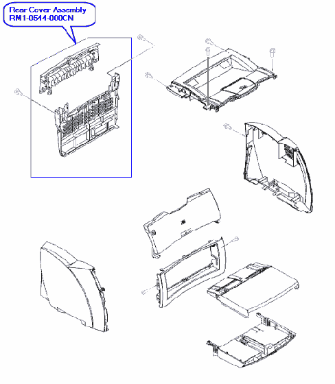 Cover Rear Assy (ฝาหลัง) [2nd]